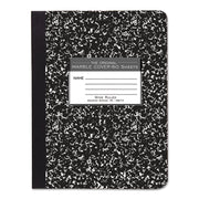 Roaring Spring Wide Ruled Hard Cover Composition Book, 60 Sheets, 120 Pages, 9 3/4" x 7 1/2", Black Marble Cover, 1 Each