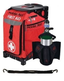 MobileAid® Trauma BLS Easy-Roll™ First Aid Cart, Fully Assembled, Empty