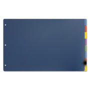 8 x Divider(s) - 8 Tab(s)/Set - 17.5" Divider Width x 11.50" Divider Length - Tabloid - 11" Width x 17" Length - 3 Hole Punched - Assorted Poly Divider - Multicolor Poly Tab(s) - Scratch Resistant, PVC-free, Non-stick, Transfer Safe, Durable - 1 / Set
