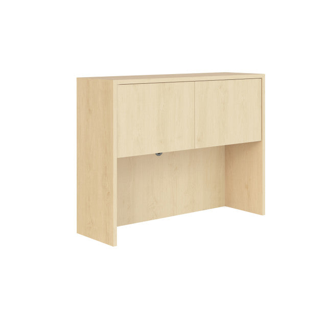 OfficeSource Laminate Lateral Files Hutch with Laminate Doors - 48"W X 36"H - Maple