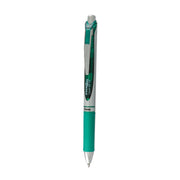 Pentel EnerGel RTX Rollerball Pen - 0.7 mm Medium Pen Point - Refillable - Retractable - Green Ink - Gel-based - Silver Barrel - 1 Each