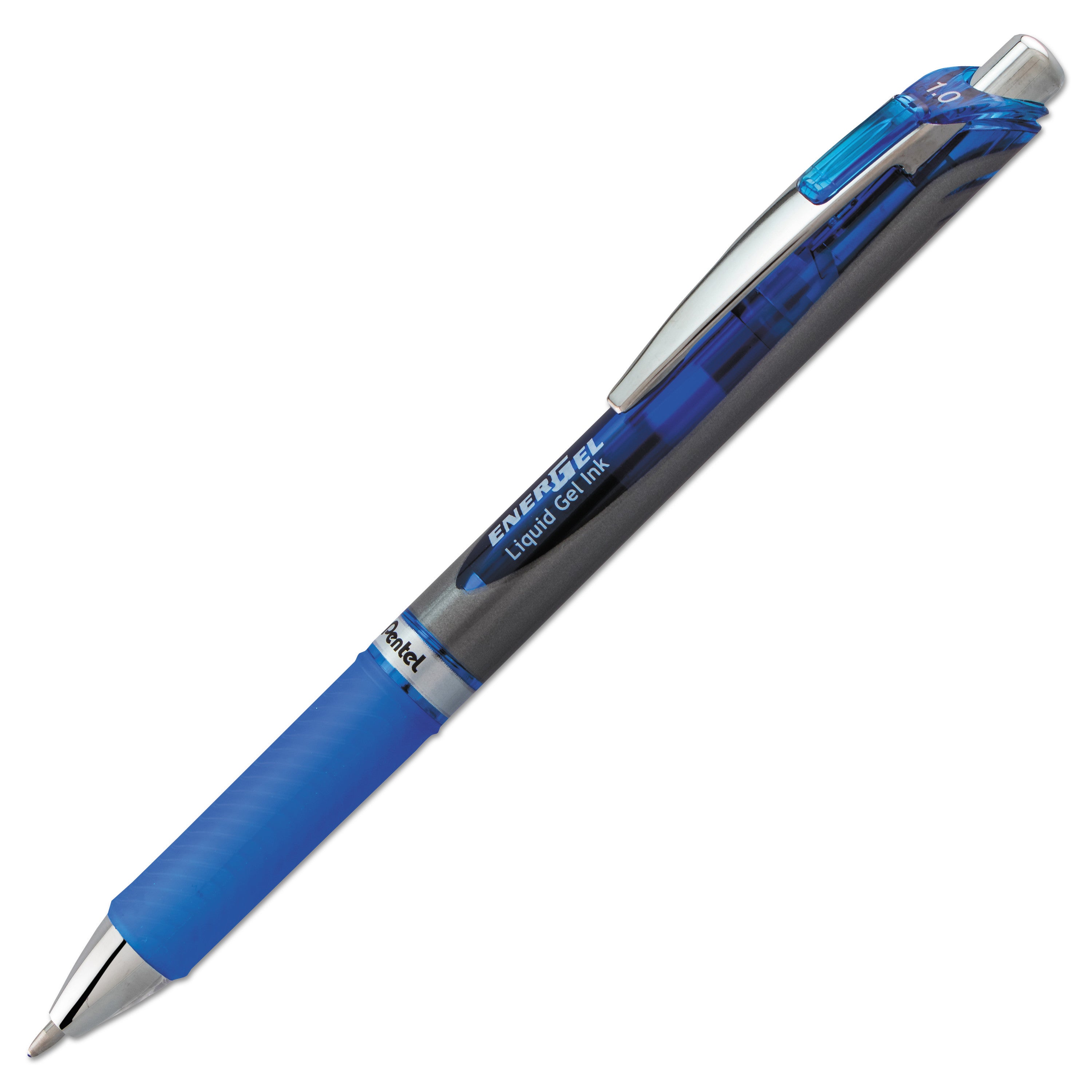 Pentel Deluxe RTX Retractable Pens - 1 mm Pen Point - Refillable - Retractable - Blue Ink - Gel-based - 1 Each