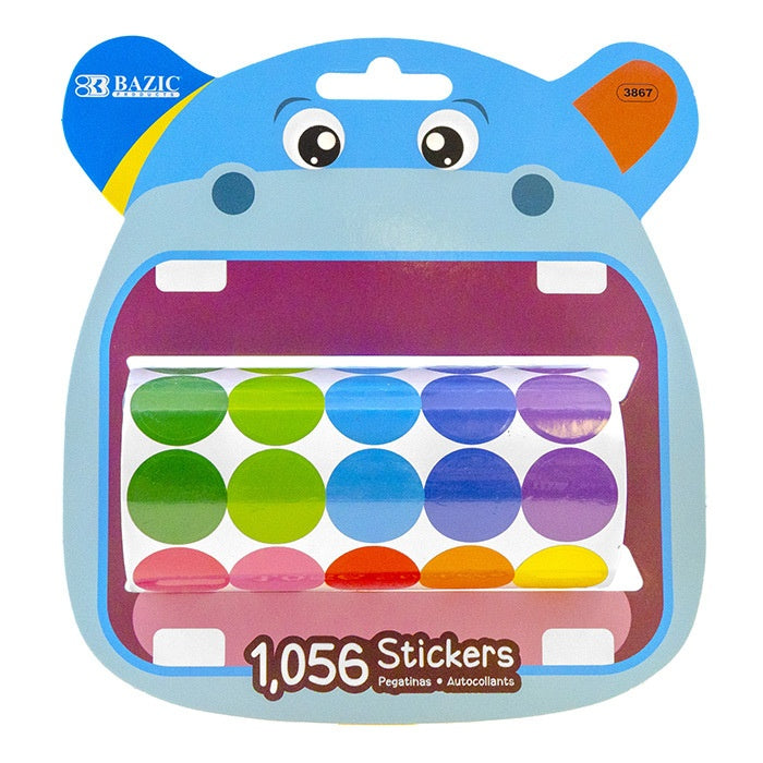 3867 Polka Dot Sticker Rolls - 1056 per Roll