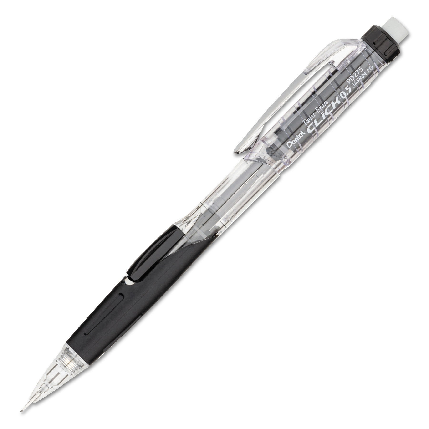 0.5 mm Lead - #2 - Refillable - Transparent, Black Barrel - 1 Each