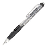 Pentel .7mm Twist-Erase Click Mechanical Pencil - 0.7 mm Smoke Lead - #2 - Refillable - Black, Transparent Barrel - 1 Each