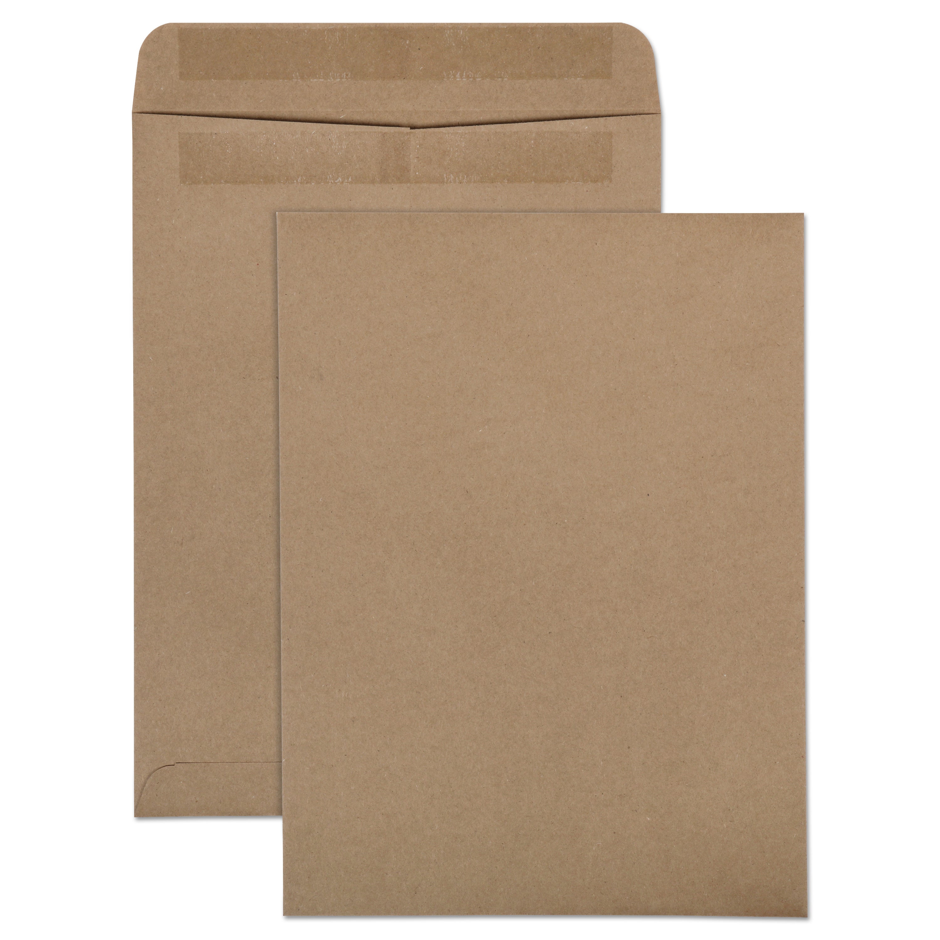 Catalog - 9" Width x 12" Length - 24 lb - Self-sealing - Brown - Kraft - 100 / Box