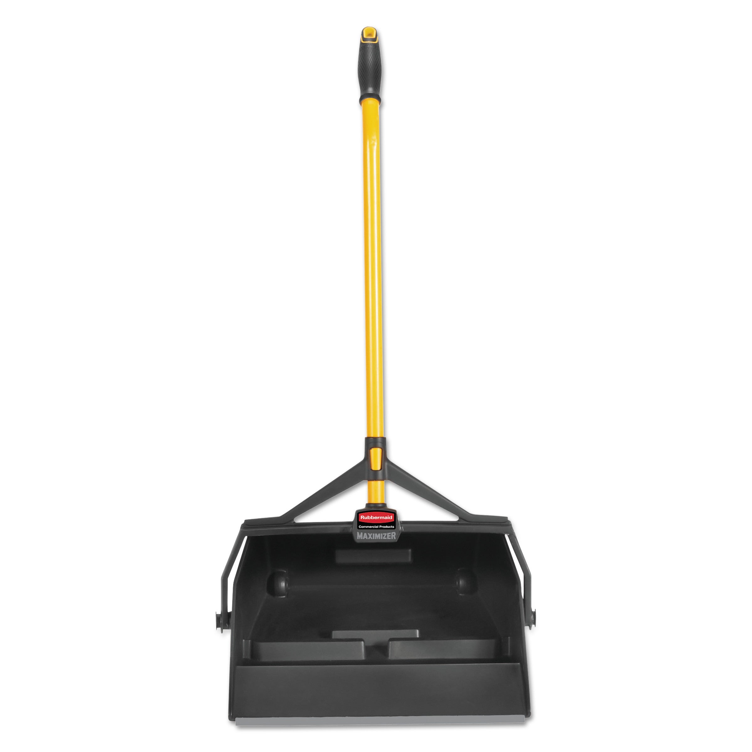 Rubbermaid Commercial Maximizer Wet/Dry Debris Pan - Polypropylene - Black, Yellow - 1 Each