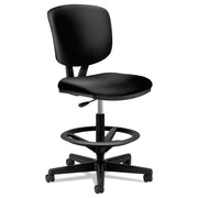 HON Volt Sitting Stool - Black Seat Color - Bonded Leather Seat Material - Black Back Color - Bonded Leather Back Material - Black Frame Color - Black - 1 Each