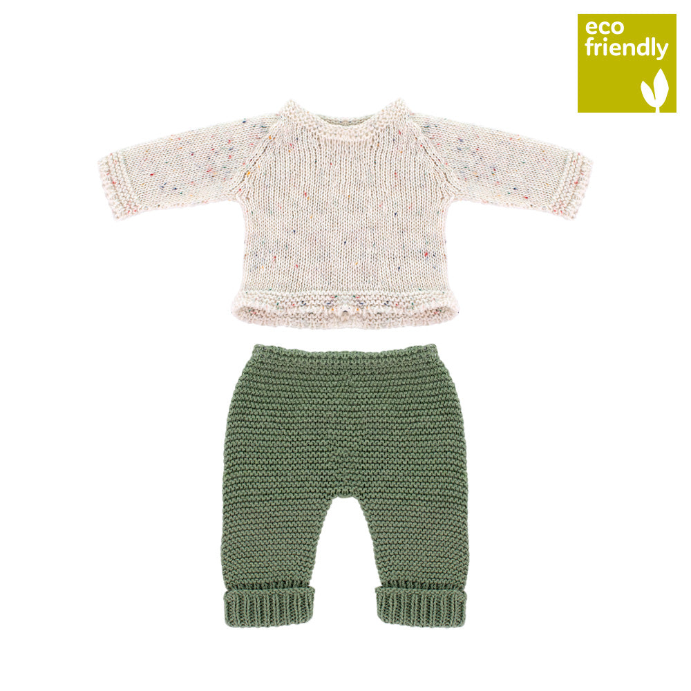 Knitted Doll Outfit 12⅝" - Sweater&Trousers