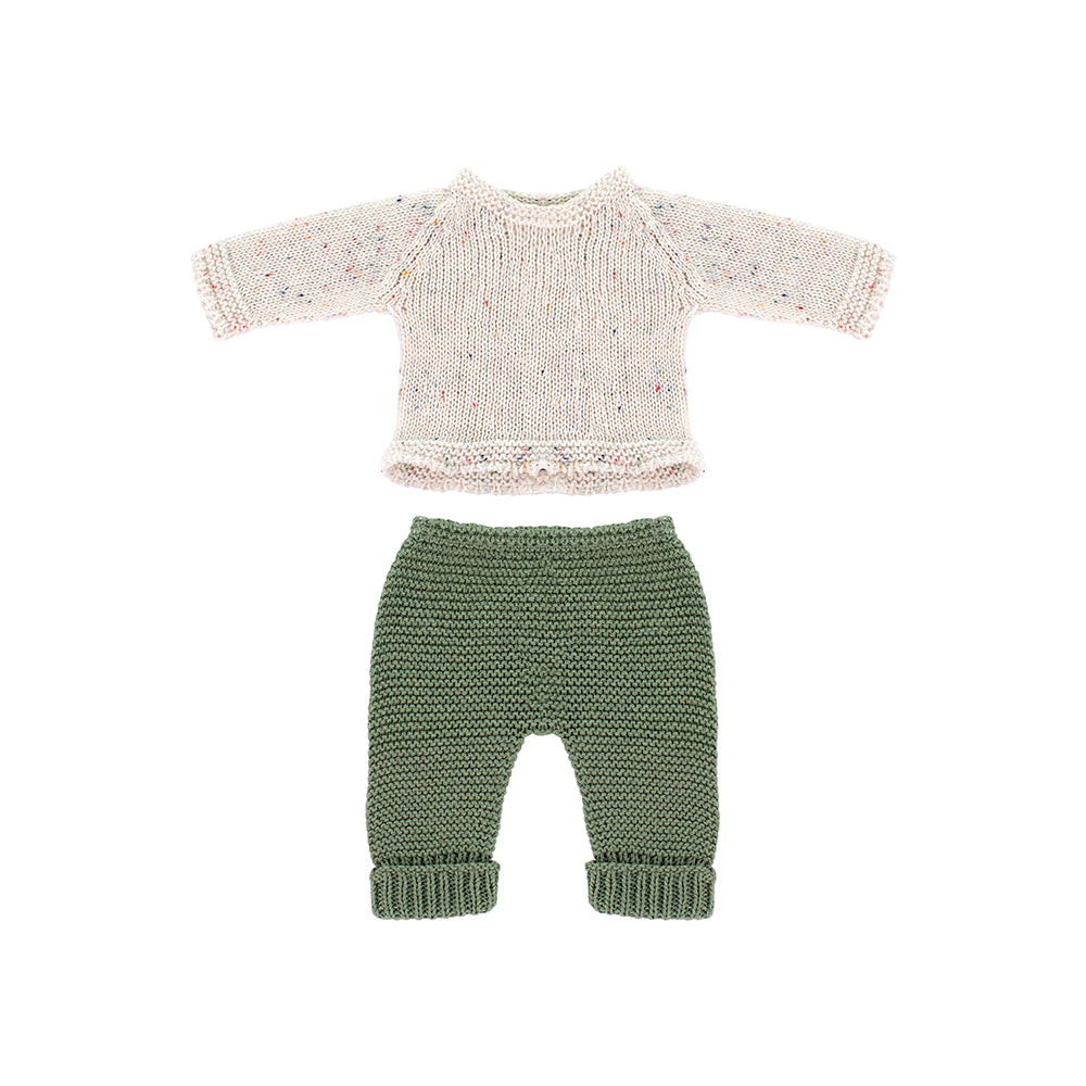 Knitted Doll Outfit 12⅝" - Sweater&Trousers