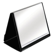 Letter - 8 1/2" x 11" Sheet Size - 40 Sheet Capacity - Pocket(s): 20, Front, Internal - Poly - Black - 13.44 oz - Lightweight, Hook & Loop Closure, Acid-free - 1 Each