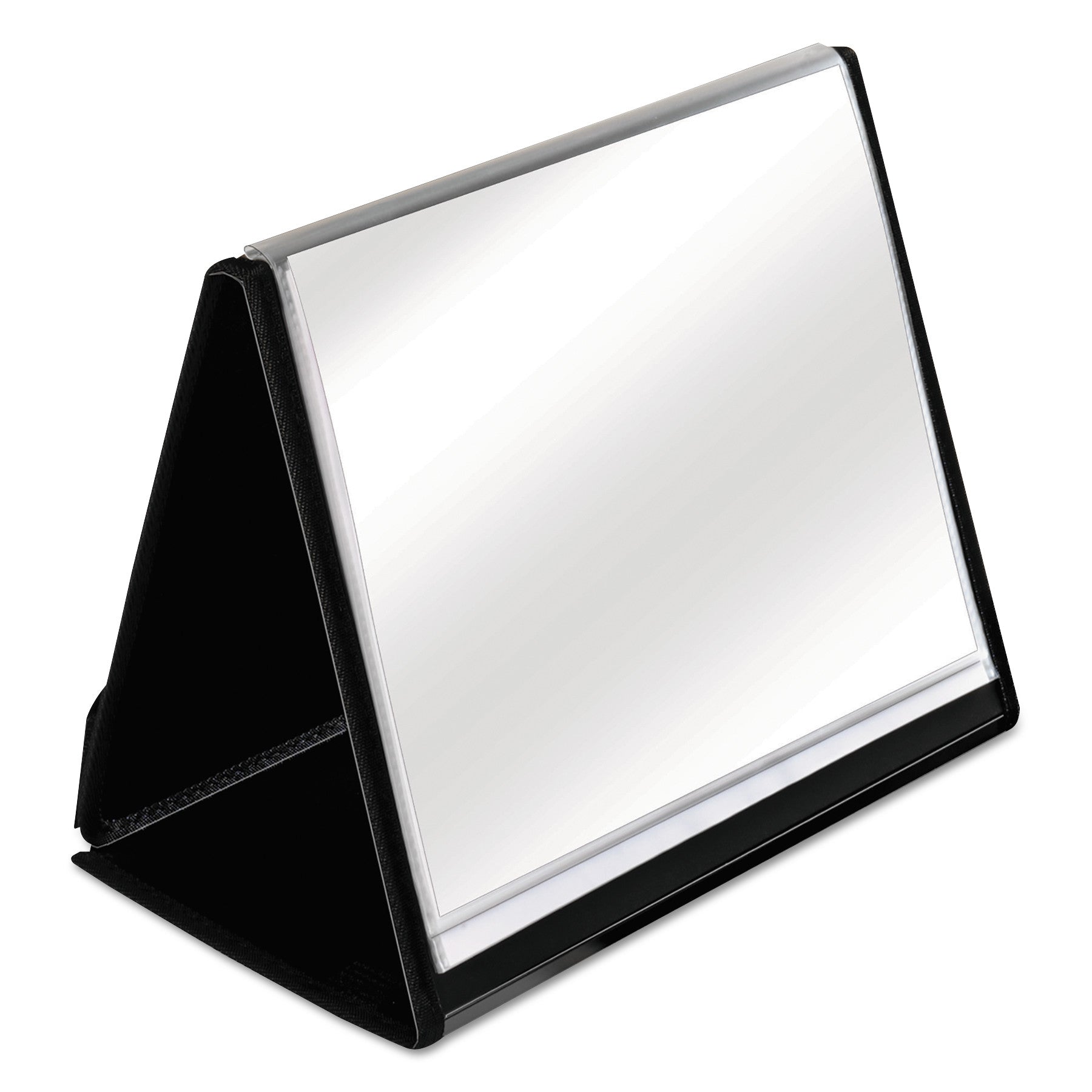 Letter - 8 1/2" x 11" Sheet Size - 40 Sheet Capacity - Pocket(s): 20, Front, Internal - Poly - Black - 13.44 oz - Lightweight, Hook & Loop Closure, Acid-free - 1 Each