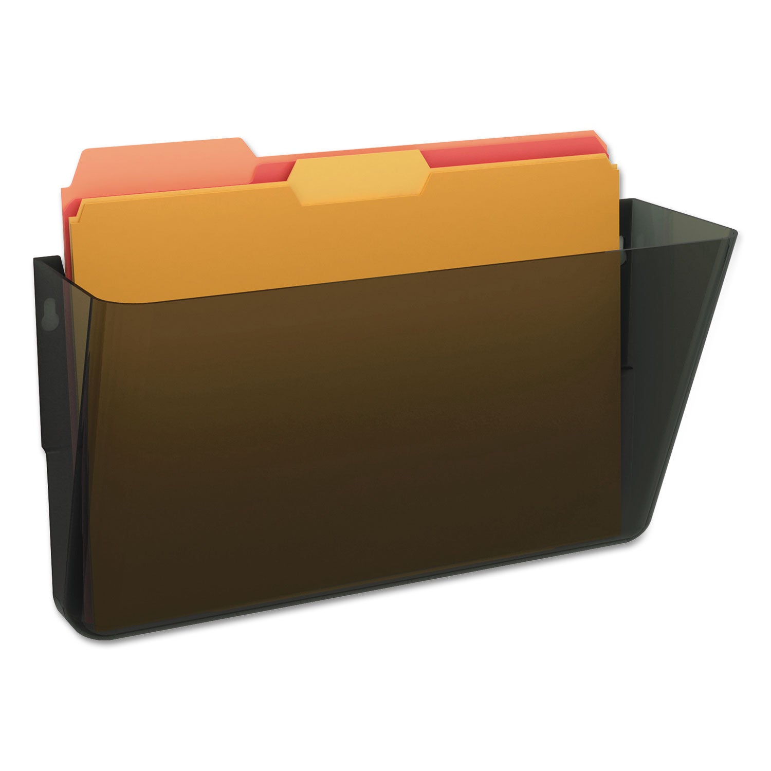 Deflecto EZ Link Stackable DocuPocket - 1 Compartment(s) - 7" Height x 13" Width x 4" Depth - Stackable - Smoke - 1 Each