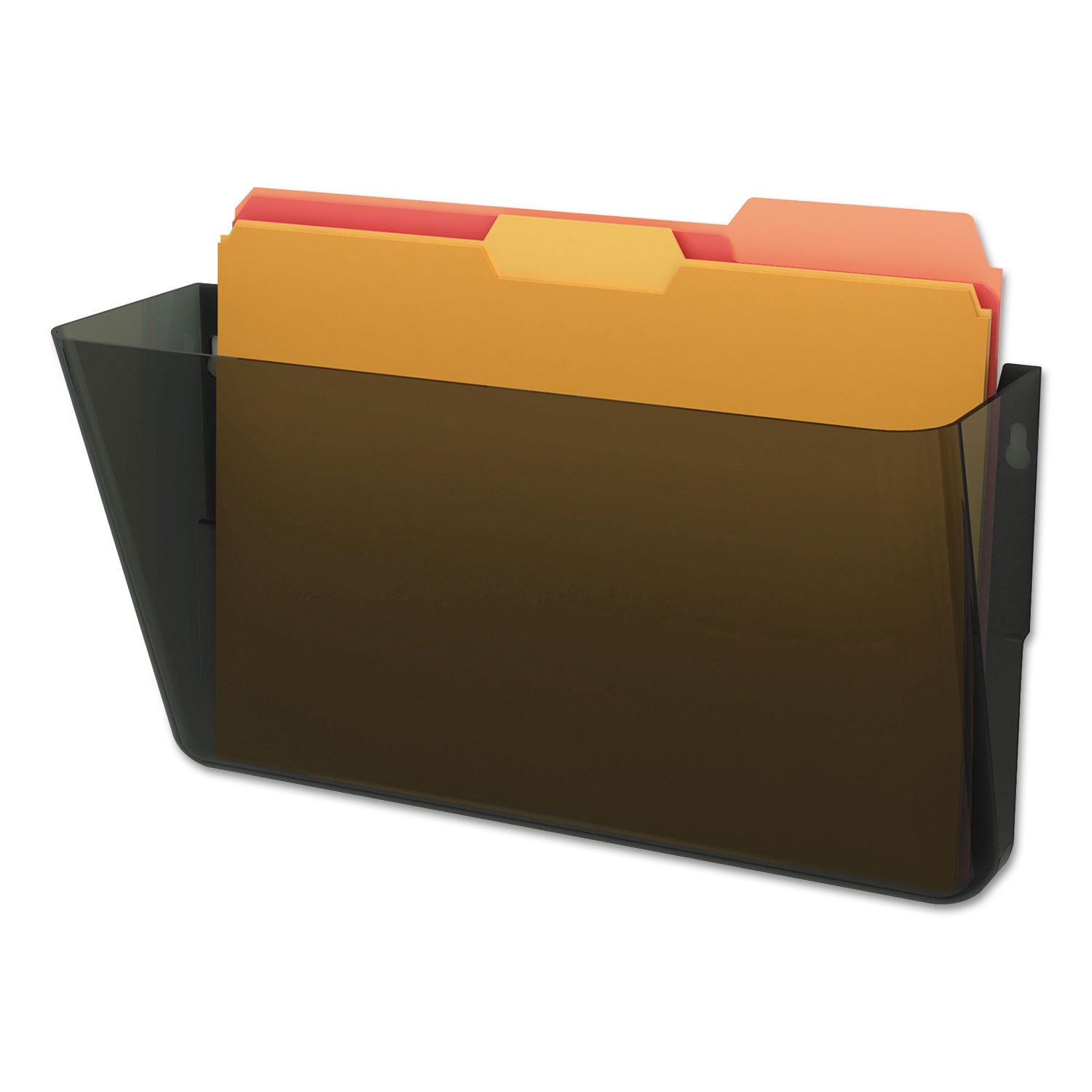 Deflecto EZ Link Stackable DocuPocket - 1 Compartment(s) - 7" Height x 13" Width x 4" Depth - Stackable - Smoke - 1 Each