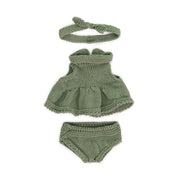 Knitted Doll Outfit 8¼” - Dress&headband
