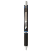EnerGel Retractable Gel Roller Pen - 0.7 mm Pen Point - Retractable - Blue Ink - Gel-based - Black Barrel - Metal Tip - 1 Each