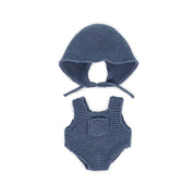 Knitted Doll Outfit 8¼” - Rompers&hood