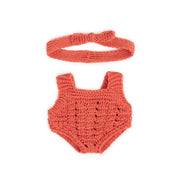 Knitted Doll Outfit 8¼” - Rompers&headband