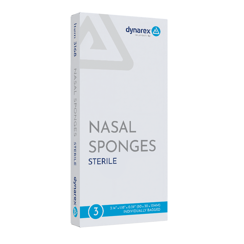 Nasal Sponges,  - 3 pcs per Box/100 Boxes per Case