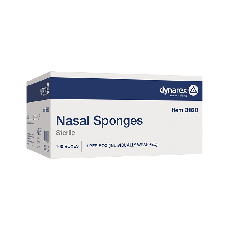 Nasal Sponges,  - 3 pcs per Box/100 Boxes per Case