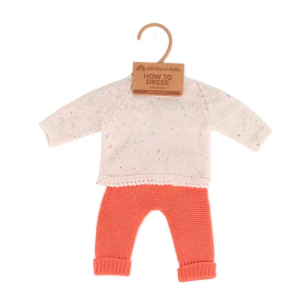 Knitted Doll Outfit 15” – Sweater & Trousers