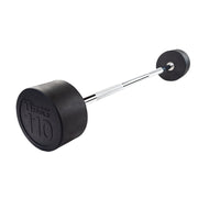 Rubber Coated Fixed Straight Barbell, 110Lb