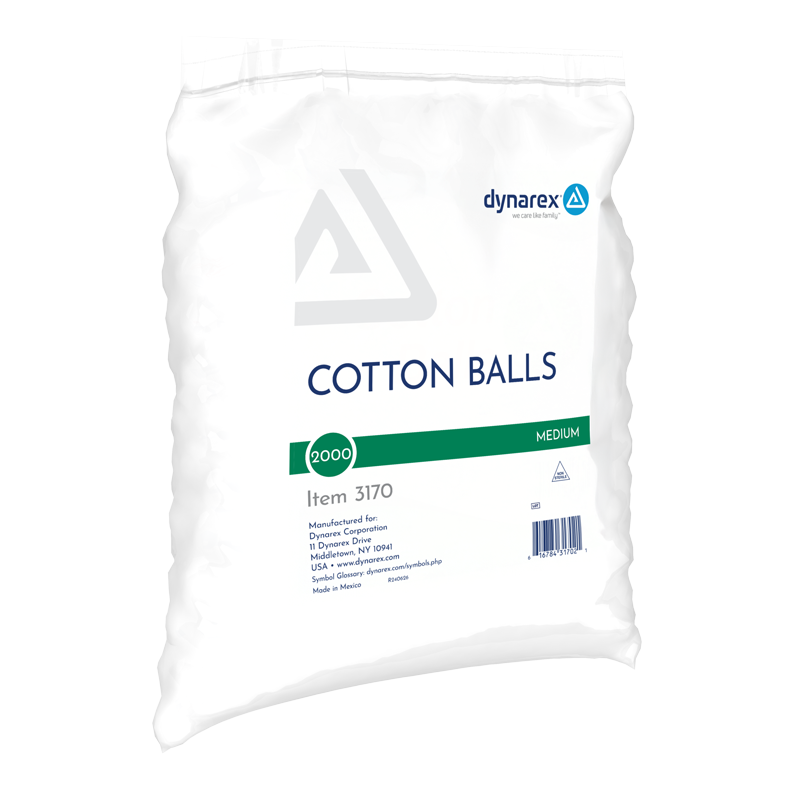 Cotton Ball, Medium - 2000 pcs per Box/2 Boxes per Case
