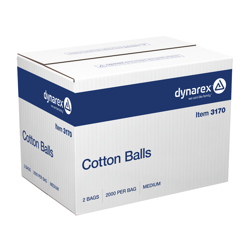 Cotton Ball, Medium - 2000 pcs per Box/2 Boxes per Case