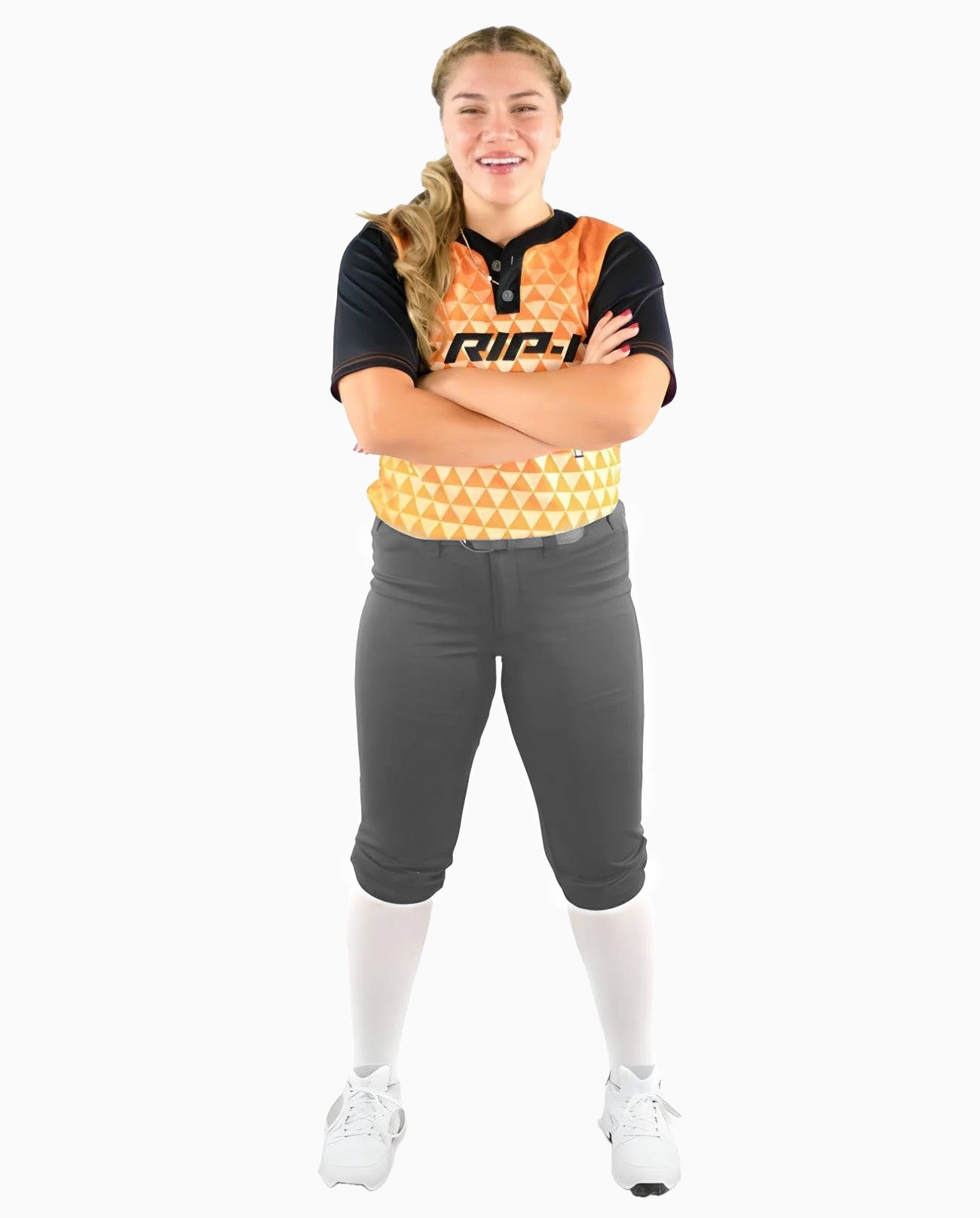 RIP-IT Women's Revolution Softball Pants - Athletic Cut - Medium - Charcoal