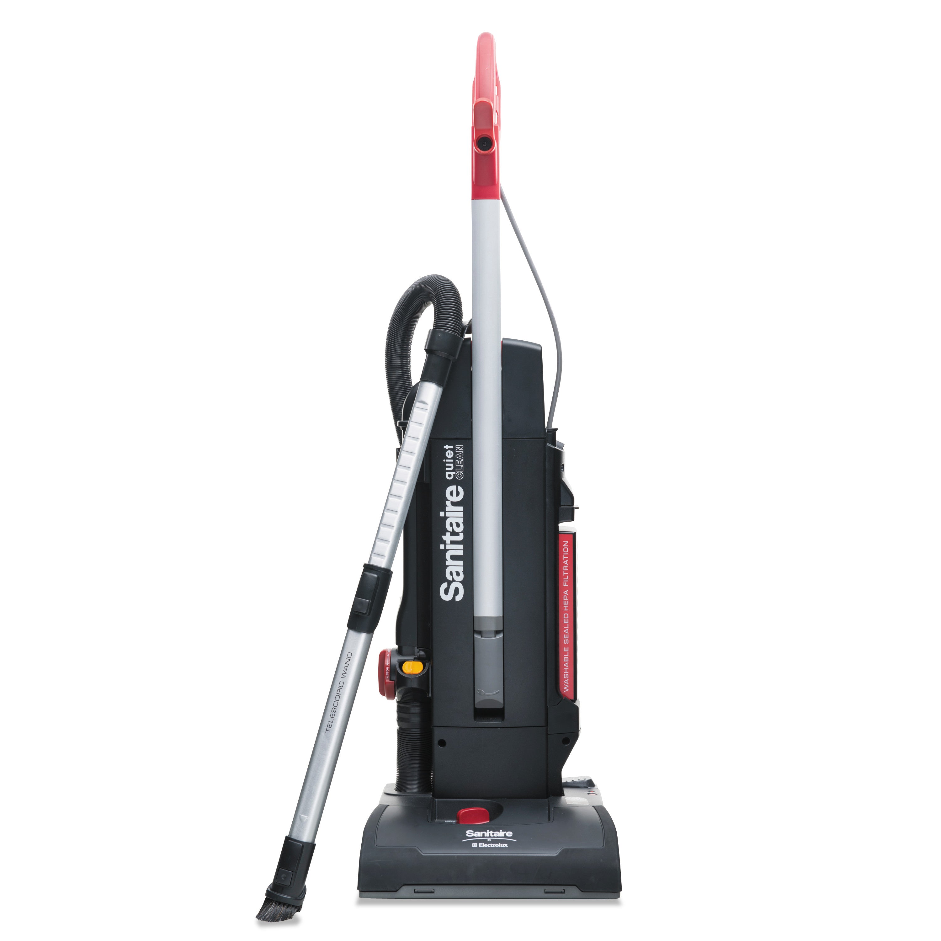 Multi-Surface Quietclean Two-Motor Upright Vacuum, 13" Cleaning Path, Black