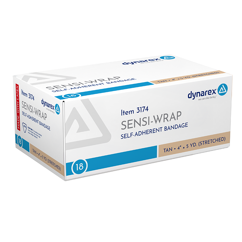 Sensi Wrap, Self-Adherent, 4" x 5 yd Tan - 24 pcs per Case