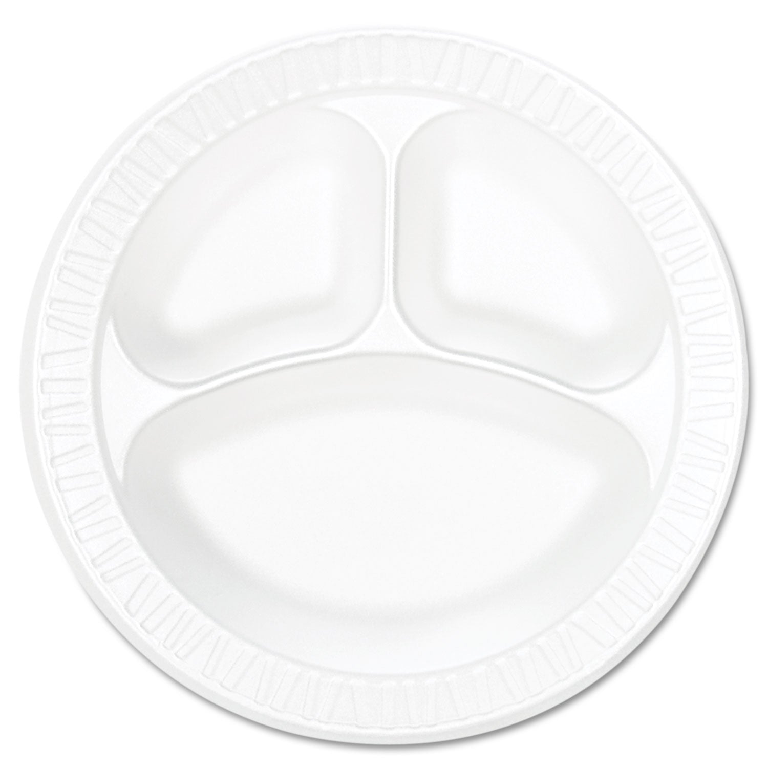 10.3" Diameter - White - Foam Body - 125/Bag - 4 / Carton