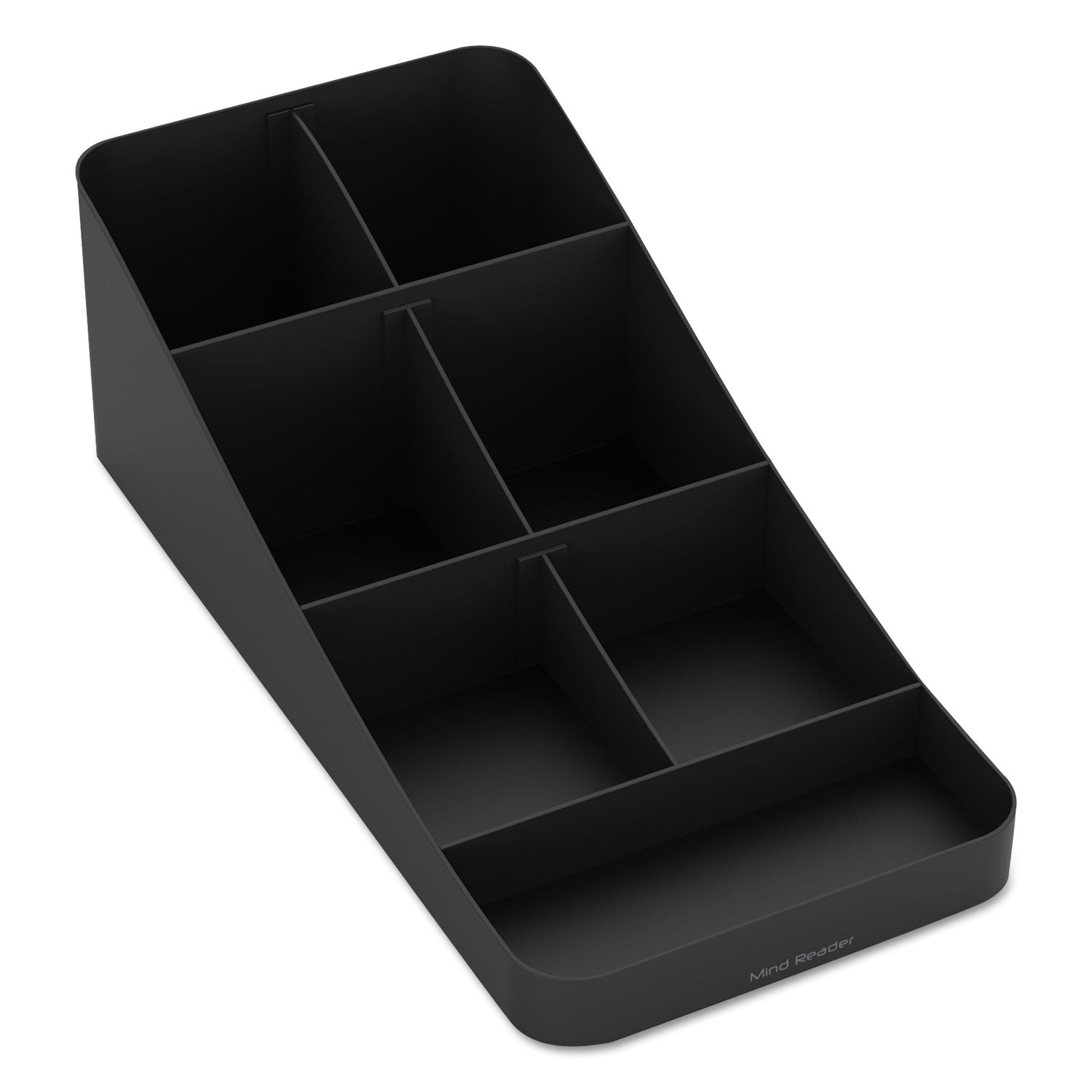 7 Compartment(s) - 5.25" Height x 7.75" Width x 16" Depth - Black - Plastic - 1 Each