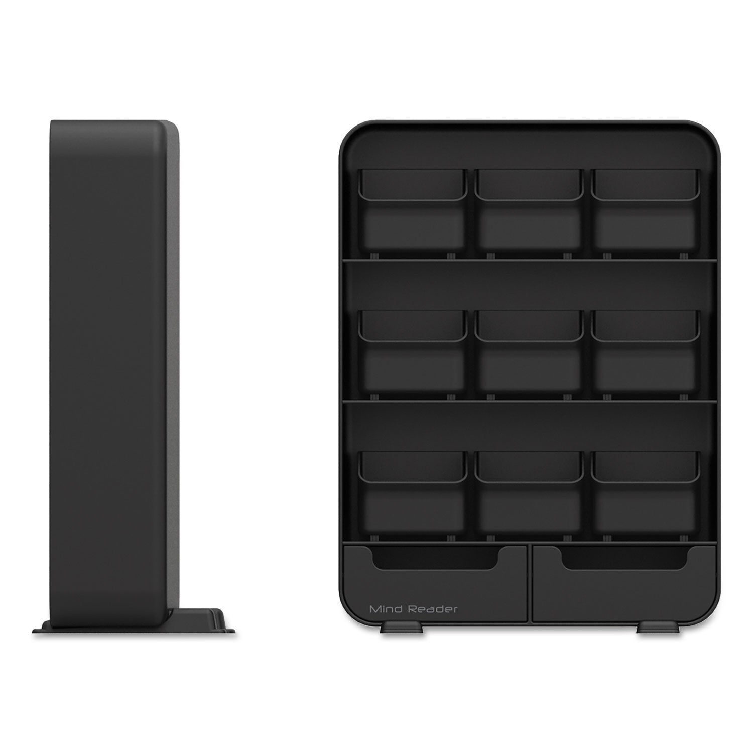 135 x Tea Bag - 9 Drawer(s) - Black - Plastic, Rubber - 1 Each