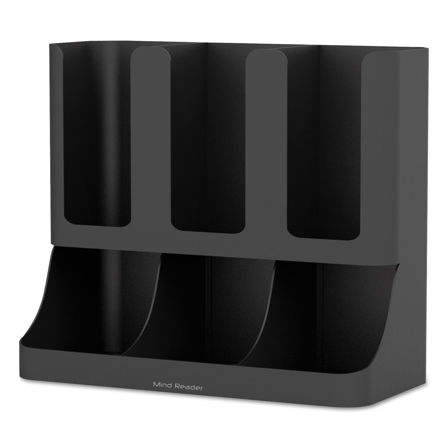 6 Compartment(s) - 15" Height x 11.50" Width x 6.50" Length - Black - Plastic - 1 Each