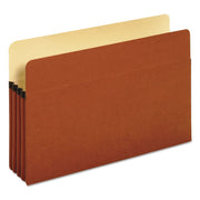 Pendaflex Legal Recycled Expanding File - 8 1/2" x 14" - 3 1/2" Expansion - Manila, Tyvek, Red Fiber - Tyvek Gusset - 30% Recycled - 25 / Box