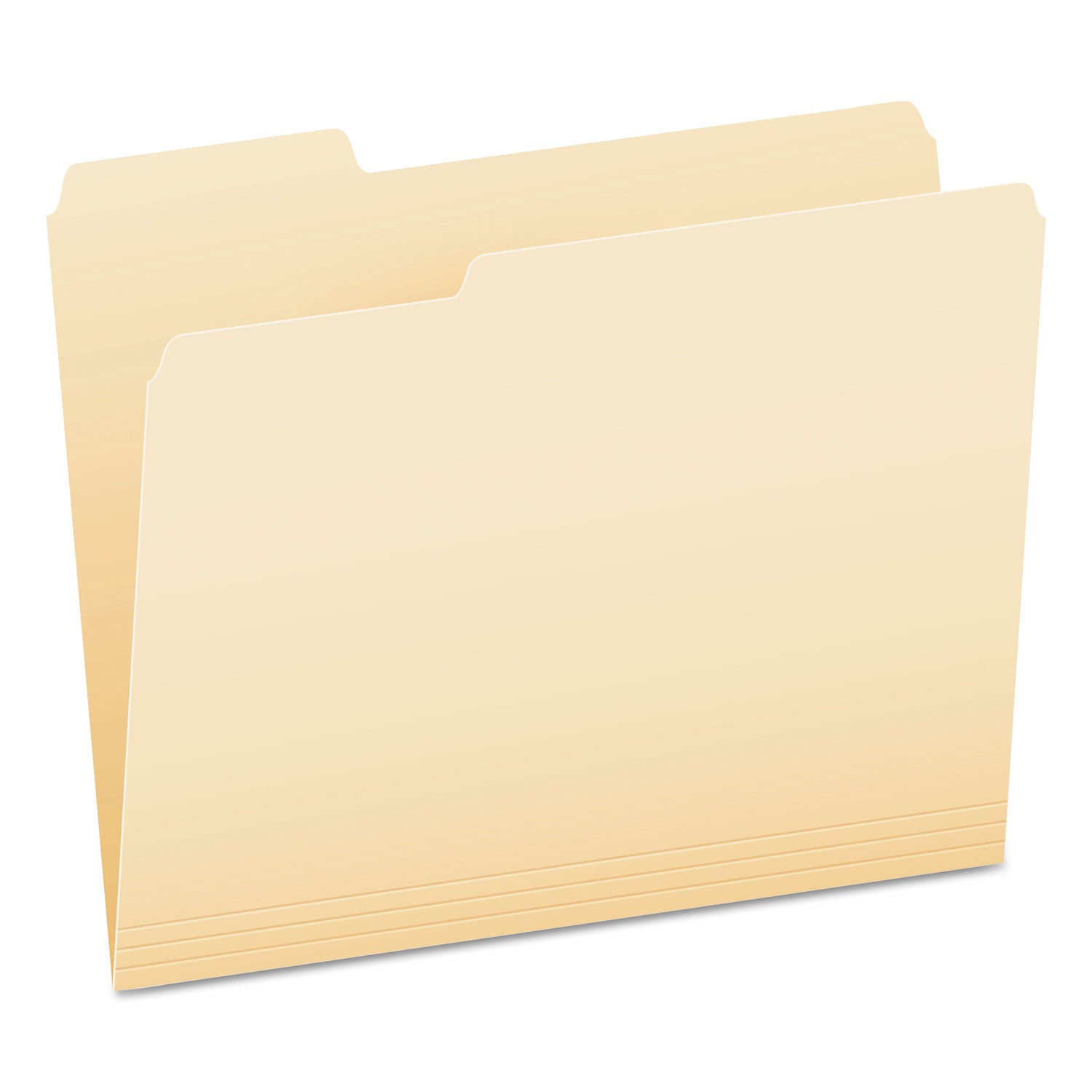 Pendaflex 1/3 Tab Cut Letter Recycled Top Tab File Folder - 8 1/2" x 11" - Top Tab Location - Assorted Tab Position - 11 pt. - Manila - Acid-free - 10% Recycled - 100 / Box