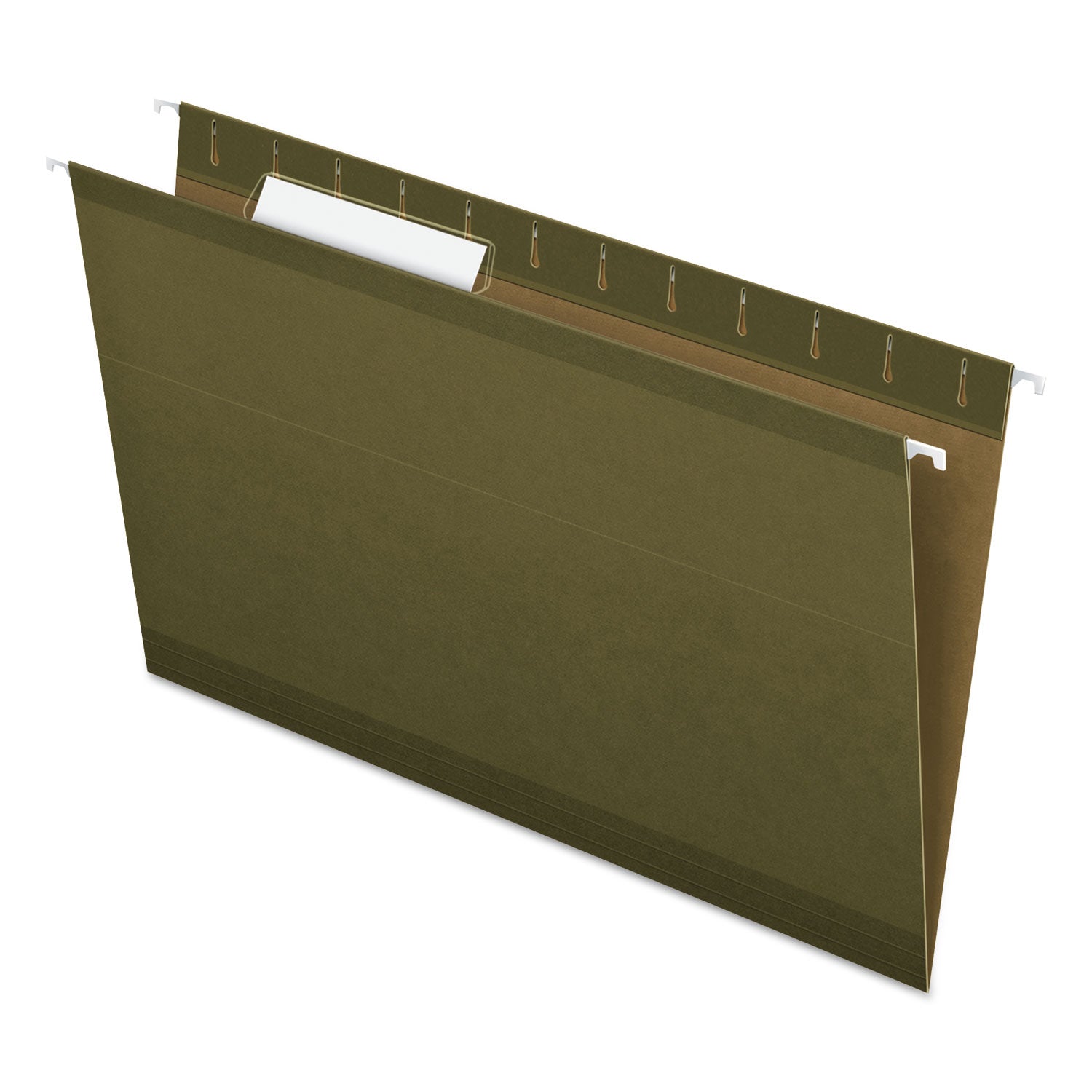 8 1/2" x 14" - Internal Pocket(s) - Standard Green - Reinforced - 10% Recycled - 25 / Box