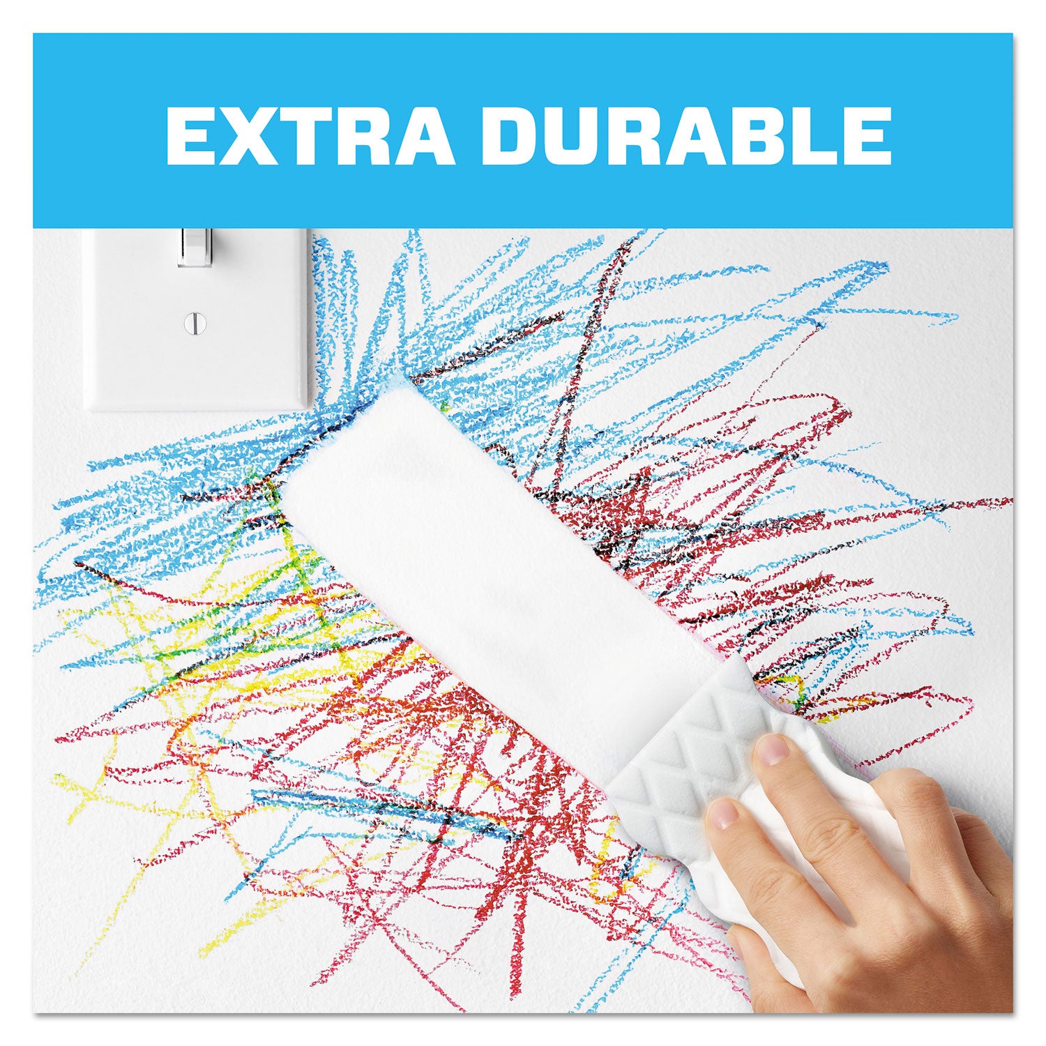 Mr. Clean Magic Eraser Extra Durable Pads, Heavy Duty, Textured, White, 4 Pads per Box
