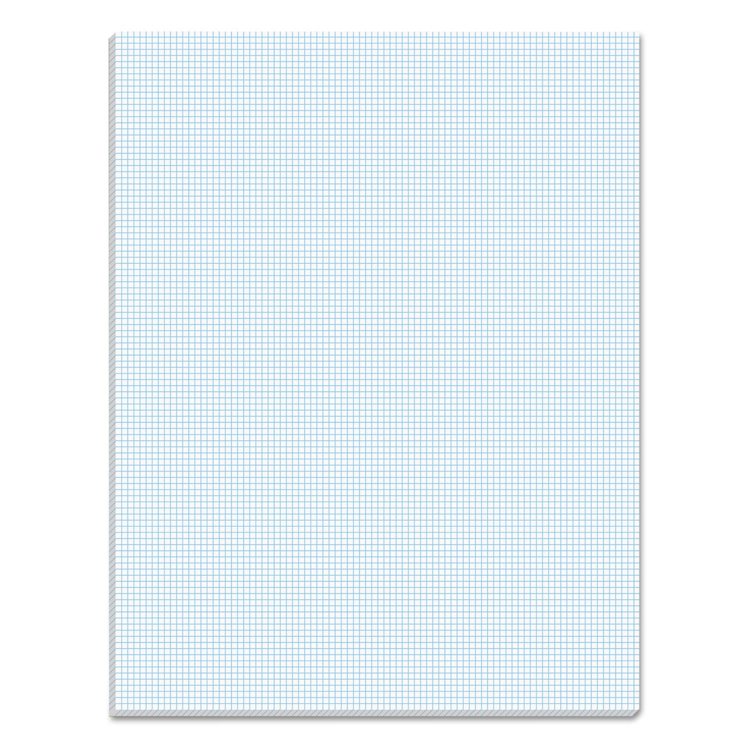 Quadrille Pads, Quadrille Rule (10 Sq/in), 50 White 8.5 X 11 Sheets