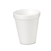 4 fl oz - Round - White - Foam - Coffee, Cappuccino, Tea, Hot Chocolate, Hot Cider, Juice, Soft Drink, Soda, Juice, Smoothie - 20/Pack - 50 / Carton