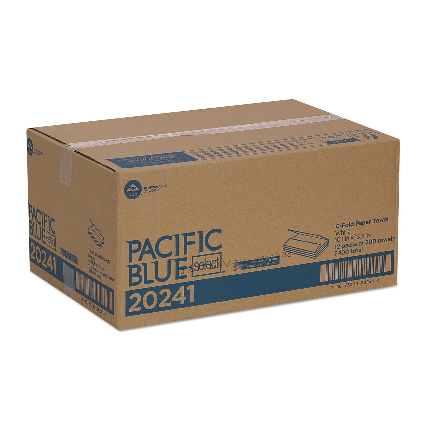 10.10" Width x 12.70" Length - White - 200/Pack - 12 / Carton