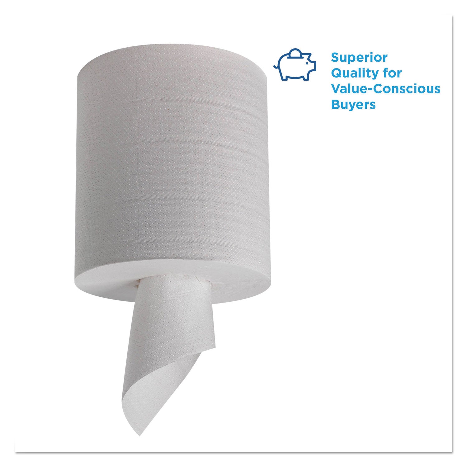 2 Ply - 8.25" Width x 12" Length - 520 Sheets/Roll - White - Paper - 6 / Carton