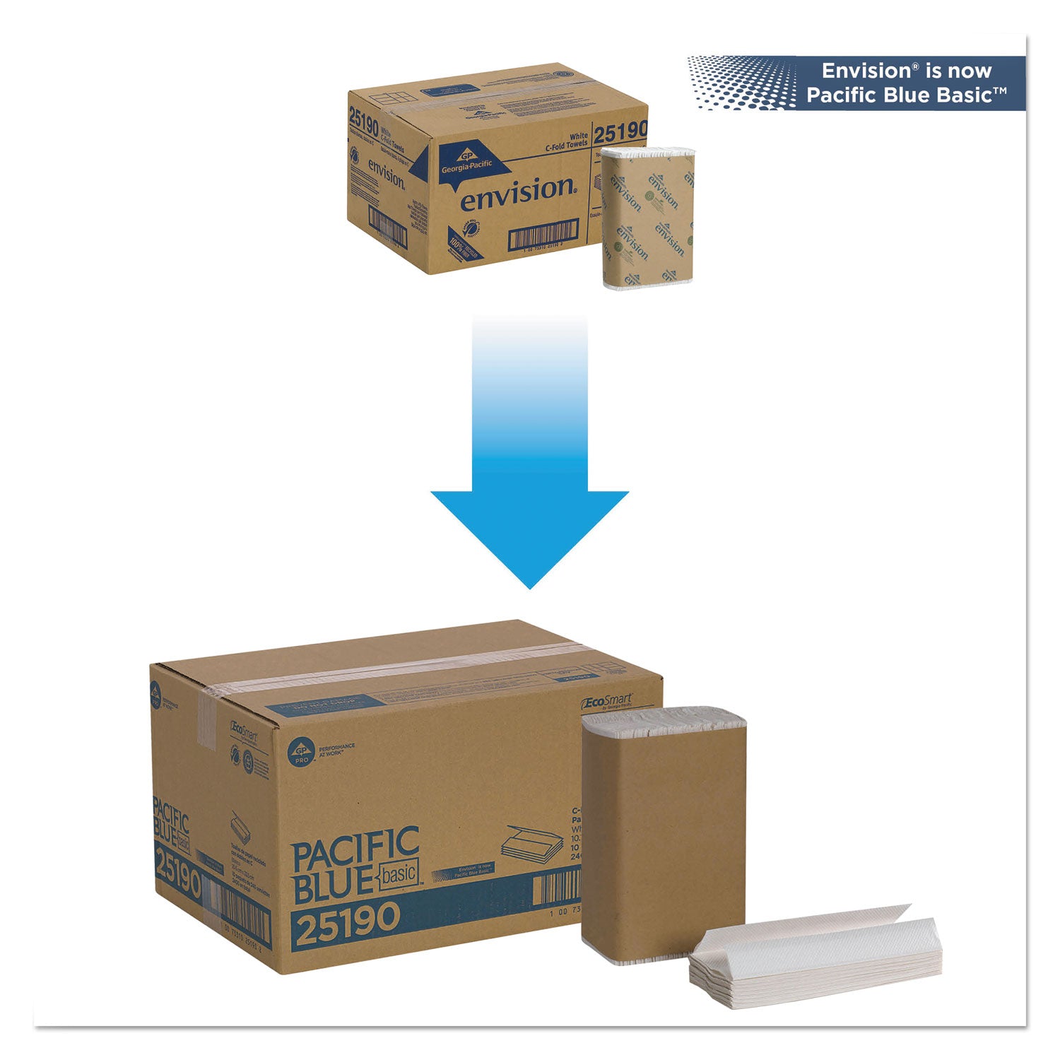 1 Ply - 10.10" Width x 12.70" Length - White - Fiber - 240/Pack - 10 / Carton