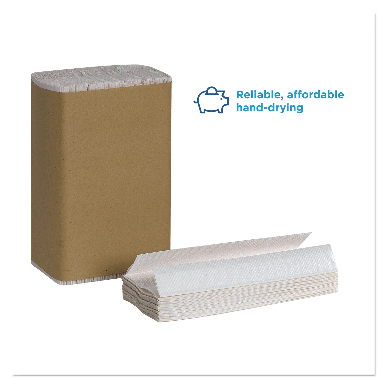 1 Ply - 10.10" Width x 12.70" Length - White - Fiber - 240/Pack - 10 / Carton