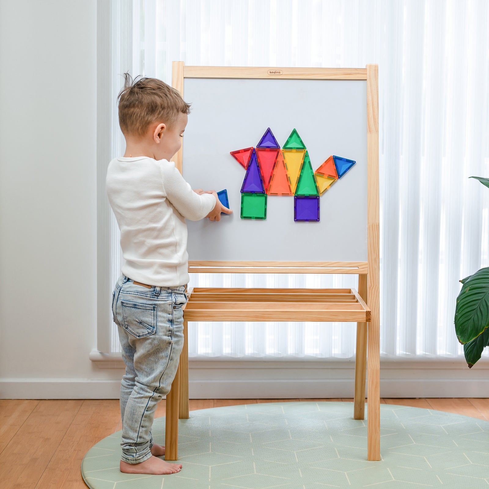 Magnetic Tiles Rainbow Mini Pack, 24 Pieces