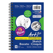 Art1st ® Sketch Diary, 9â X 6â , 70 Sheets, Wire Bound, Acid-Free