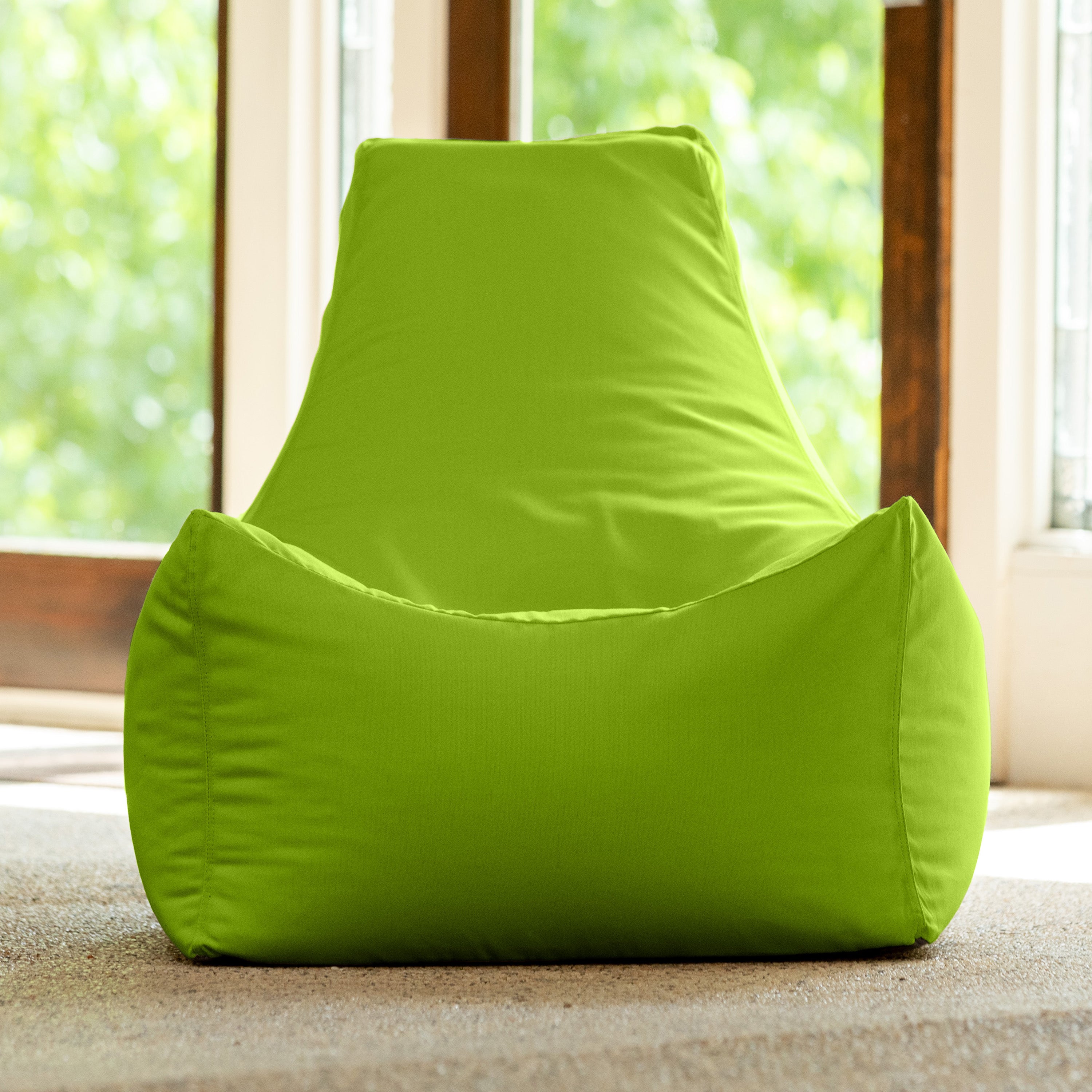 Jaxx Juniper Outdoor Bean Bag Patio Chair & Poolside Lounge, Lime Green