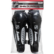 Franklin Sports NHL SG 175 Shin Guards - Junior L/XL, 11" - Black/White