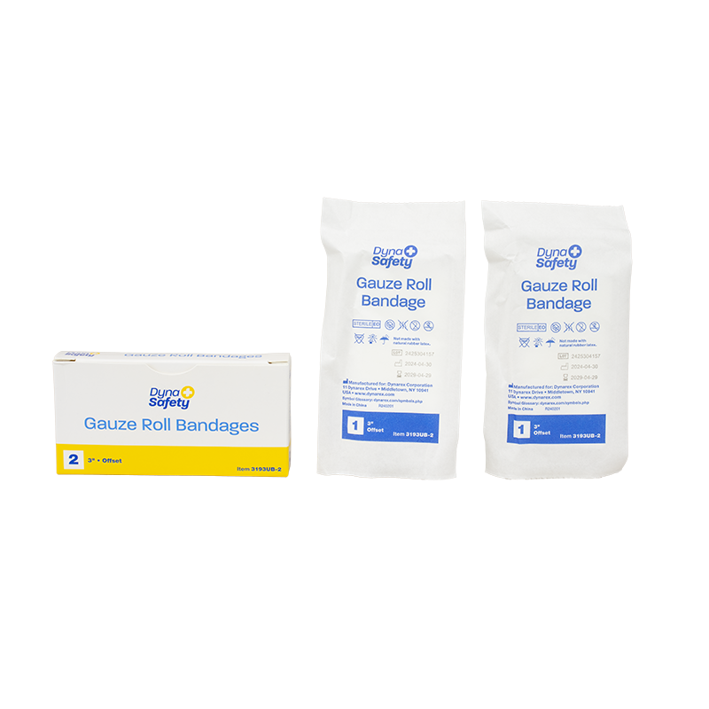 Gauze Roll Bandage, 3” - 2 pcs per Box/100 Boxes per Case